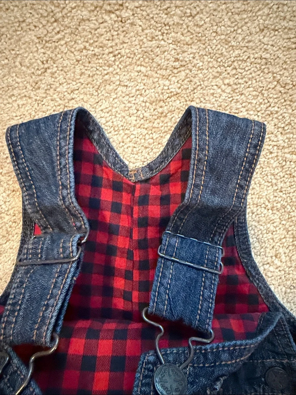 OshKosh B'gosh Kids Dark Blue Denim Overalls
